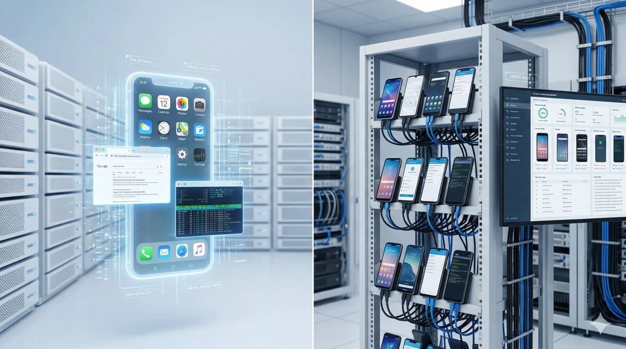 Alternative à DuoPlus : le vrai comparatif ARM cloud phone vs appareils réels