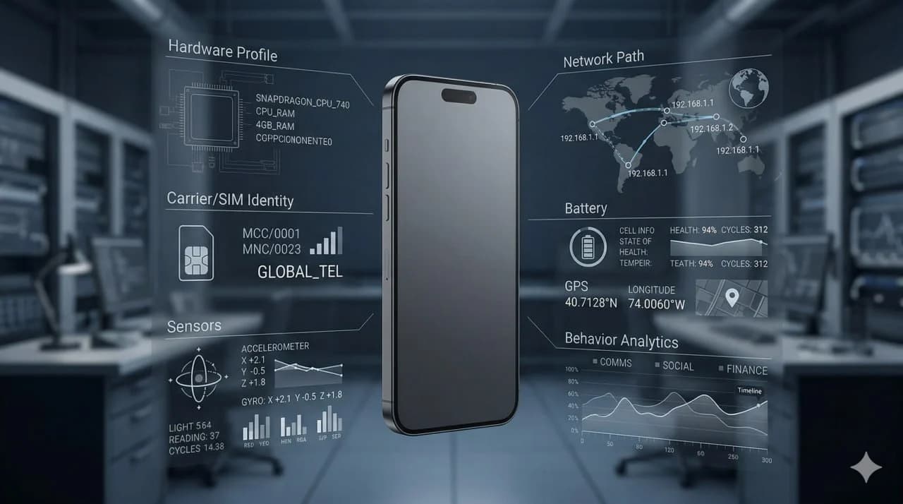 Device fingerprinting en móvil: qué revisan las plataformas